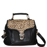 Cheetah Print Front Pocket Satchel