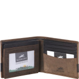 RFID Secure Mens Center Wing Wallet