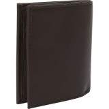 "Hackney" Collection Leather RFID Slim Square Passcase Wallet