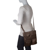 4 Pocket Leather Crossbody