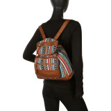 Floral Stripe Back Pack