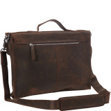 Cowhide Leather Slim Messenger Bag