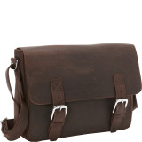Full Grain Cowhide Leather Casual Messenger Bag