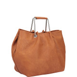 Square Handle Croc Textured Tote with Removable Shoulder Strap