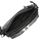 Vicki Snake-Embossed Crossbody Bag