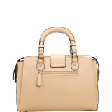 Satchel with Front Snap Lock Accent