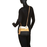Paper Straw Color Block Mini Tassel Shoulder Bag