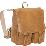 Distressed Leather Laptop Backpack