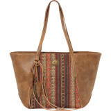 Serape Zip Top Tote