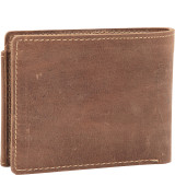 WANDERER Classic Leather Bifold Wallet w/ ID Window