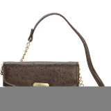 Ostrich Brights Crossbody Wallet
