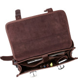 Cowhide Leather Messenger Laptop Bag