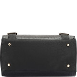 Structured Satchel with Zip Top Closure