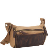 Stylish Canvas Leather Shoulder Bag
