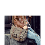 Vintage Style Large Canvas Messenger Bag