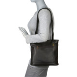 Shopper with Front Zip Pocket