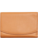 Compact Leather Flap Wallet