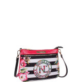 Stripe Print Mini Crossbody