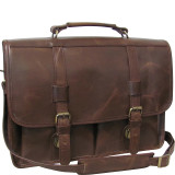 Heritage Distressed Brown Laptop Briefcase