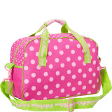 Duffle with White Stripes and Polka Dots