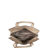 Nubuck Zip Top Tote