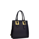 Structured Faux Leather Tote