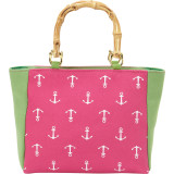 Bamboo Handle Anchor Mini Tote