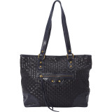 Woven Italian Leather Tote