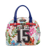 Numeric 15 Print Satchel Bag