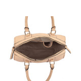Faux Leather Medium Satchel Shoulder Bag
