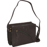 E/W 3/4 Flap Organizer Crossbody