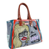 Jodie Blonde Print Shopper Bag