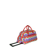 Chevron Multi 21" Rolling Duffel Bag