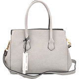 Kiss Lock Compartment Padlock Satchel with Shoulder Strap