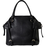 PU Leather Tote Diaper Bag with Baby Changing Pad and Bottle Insulation