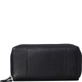 RFID Secure Collection: Ladies Double Zipper RFID Wallet