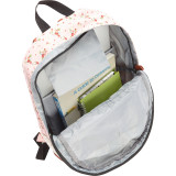 Strawberry Printed With Lace On Cotton Laptop Backpack