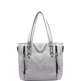 Faye Drive Laser-Cut Shoulder Bag