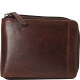 Men’s RFID Zippered Wallet with Removable Passcase