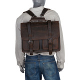 CEO Full Leather Briefcase & Backpack