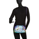 Hand Painted Multicompartment Crossbody