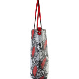 Faux Leather Animal Print Shoulder Handbag