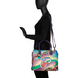 Hand Painted Large Expandable Tote