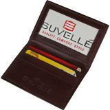 Mens Thin RFID Slim Leather Card Holder Wallet