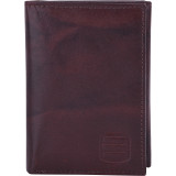 Trifold Mens Genuine Leather Slim RFID Wallet