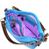 East West Satchel with Detachable Cross Body Strap