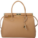 Elegant Italian Leather Tote and Shoulder Bag