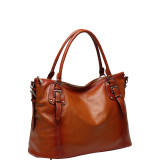 Ryder Leather Shoulder Tote Handbag