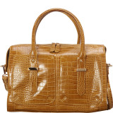 Enola Glossy Crocodile Pattern Satchel