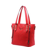 Faye Drive Laser-Cut Shoulder Bag